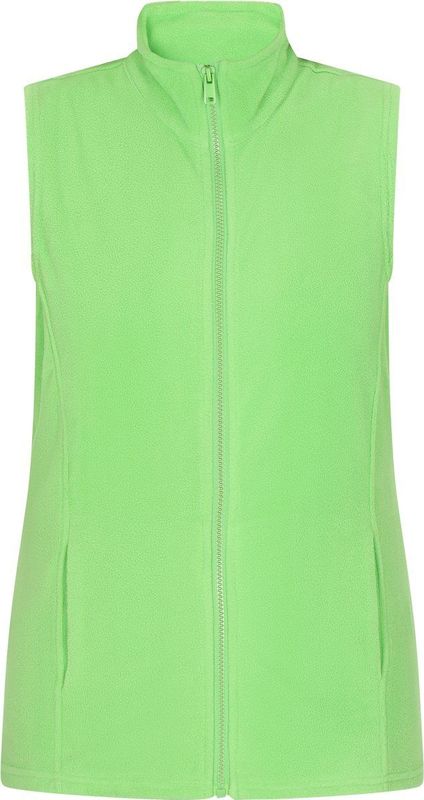 myMo - Fleece Vest - Slanke Pasvorm - Opstaande Kraag - Zwart