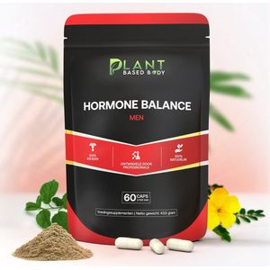 Plant Based Body - Testo Booster - 60 Vegan Capsules - Met Saw Palmetto - Maca - Cordyceps - Fenegriek