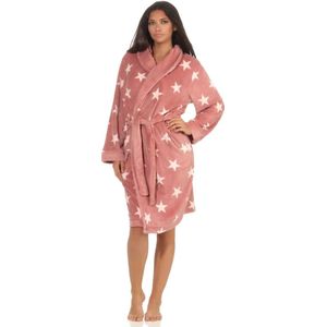 Normann dames badjas fleece - Stars