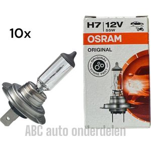 10x Osram Original Line - H7 Autolamp - 12V 55W