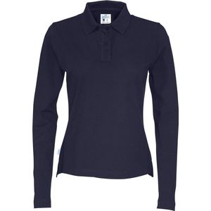 Cottover POLO PIQUE LONG SLEEVE LADY - GOTS GECERTIFICEERD 141017 - Marine - M