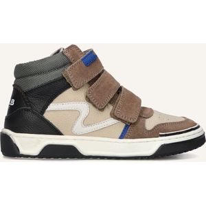 Develab 44353 Sneakers Jongens - Leren Sneaker - Taupe - Maat 31