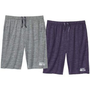 ATLAS FOR MEN - Set van 2 sportieve bermuda’s - Heren - Verkrijgbaar in grote maten - L