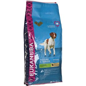 Eukanuba Dog Mature & Senior - All Breeds - Lam/Rijst - Hondenvoer - 12 kg