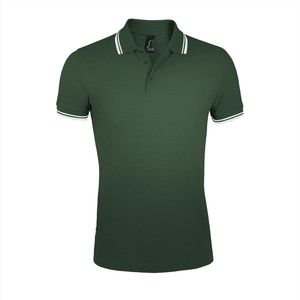 SOL'S Men´s Polo Shirt Pasadena L591 - Forest Green/White - XL