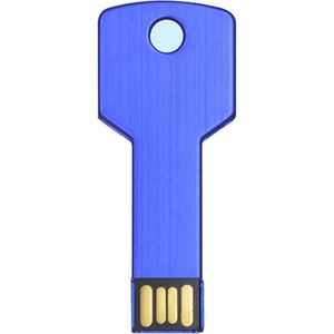 Pendrive, USB-stick, metaal, 32 GB, 64 GB, 128 GB, extern geheugen, waterdicht, PC LAPTOP Notebooc AUTO A002 (32 GB, blauw)