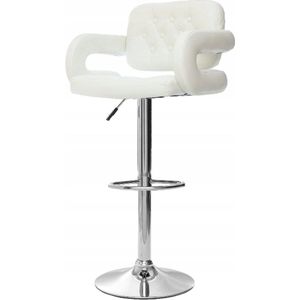 Vinci verstelbare hocker wit Eco