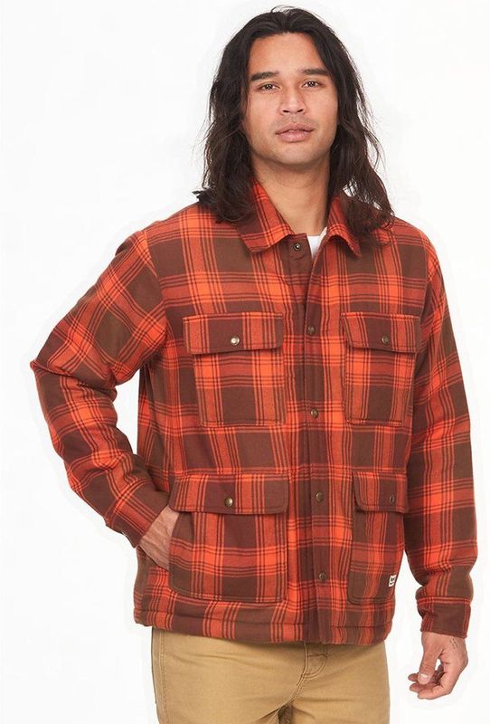 Ridgefield - Flannel Jacket - Groen - Katoen/Polyester