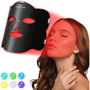 Lumixar - 7+1 LED Gezichtsmasker - Rood - Lichttherapie - Infraroodtherapie
