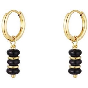 earrings - oorbellen - goudkleurig - moeder - cadeau - kadotip - gold - gift - stainless steel - nikkelfree
