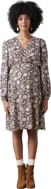 Envie de fraise - Zwangerschaps- en Borstvoedingsjurk - Bloemenprint - Glanzende Draad