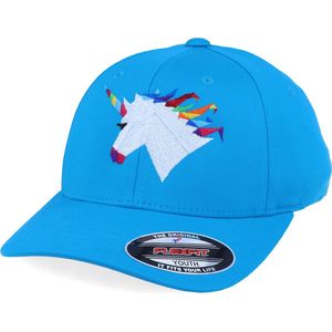 Hatstore- Kids Rainbow Paper Unicorn Hawaii Ocean Flexfit - Origami Cap