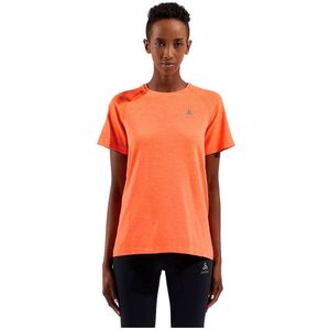 Odlo Crew Essential Seamless T-shirt Met Korte Mouwen Oranje L Vrouw