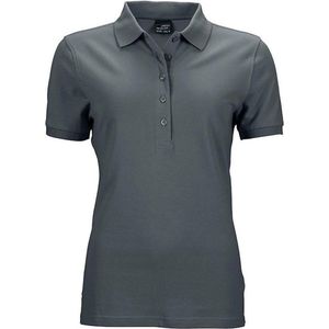 James and Nicholson Dames/dames Elastisch Pique Poloshirt (Grafiet)