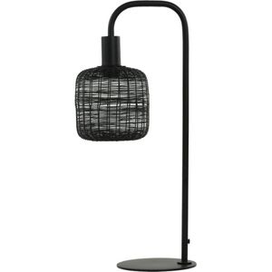 Light & Living Tafellamp Lekang - Zwart - 24x18x58 cm - Modern