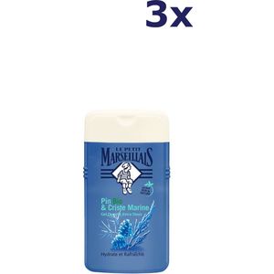 3x Le Petit Marseillais Douchegel Pin et Criste Marine BIO 250ML