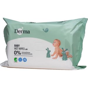 Derma - Eco Baby Billendoekjes - 0% Parfum - 64 doekjes