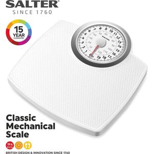 Grote Premium Mechanische Badkamer Weegschaal - 130 KG Capaciteit, Oversized Wijzerplaat, Batterijvrij