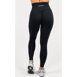 XXL Nutrition - Pulse Legging - Met Scrunch-Bum & High-Waist Sportbroek Dames, Fitness Legging, Yogapants, Sportlegging - Zwart - Maat XL