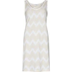 Dames Nachthemd Pastunette Premium - Sketchy Waves - Mouwloos - Katoen/Modal - Maat 46