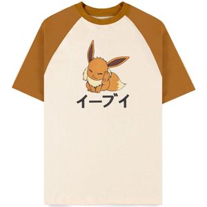 Pokémon - Eevee Loose Fit Unisex T-shirt - M - Beige