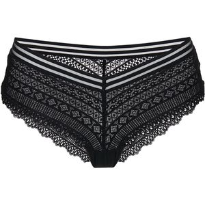 Joop! - Panty Nightfall - Zwart - Microfaser met Spitze