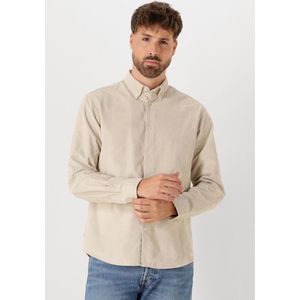 Selected Homme Heren Overhemd SLHREGDANNI CORD BD LS SHIRT regular fit Grijs M Volwassenen