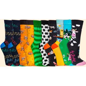 Sokken pakket | Grappige sokken | Dames & Heren | Thema: Nederland | Diverse maten | 10 paar