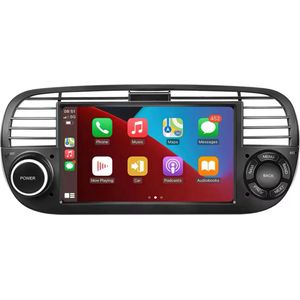 CarPlay geschikt voor Fiat 500 2007-2015 Android 12 Navigatie En Multimediasysteem 1GB RAM 16GB ROM