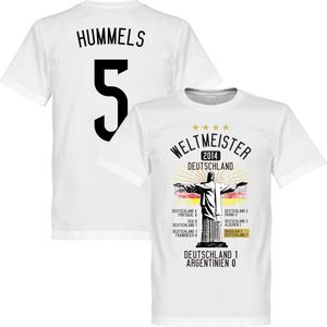 Duitsland Road To Victory Hummels T-Shirt - XXL