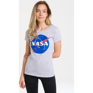 Logoshirt - T-Shirt - Grey-mottled - NASA