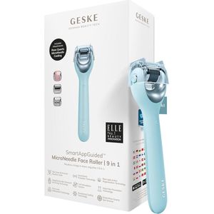 MicroNeedling Face Roller | 9 in 1 | Rozenkwarts | Professioneel Microneedling-apparaat | Schoonheidsroller voor Gezicht