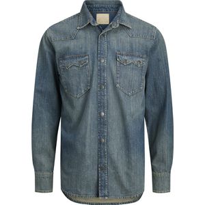 Jack & Jones - Vincent Sq 844 - Overhemd - Denim - Lange Mouwen