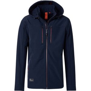 Casa Moda Softshell Jas Met Stretch En Afneembare Capuchon - M