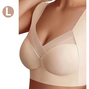 Bovista BH Zonder Beugel - Zonder Bandjes - Push-up Bh's - Comfort Bh - Beige L