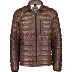 Raptor leren Puffer Jacket