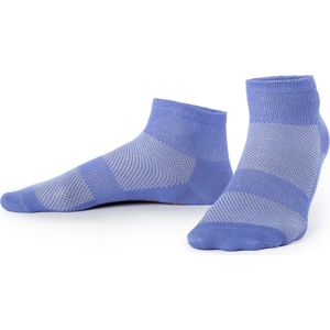 Ecorare® - Yogasokken - Lage gripsokken - Sportsokken - Lichtblauw - Maat S