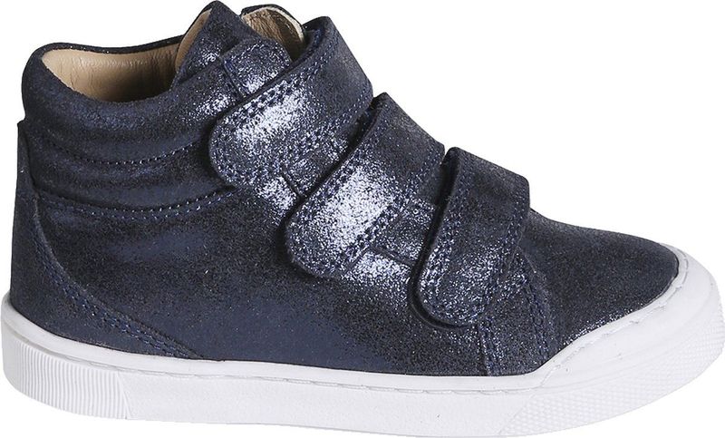 Leren Sneakers - Marineblauw - MID-collectie - Klittenband - Kleuter
