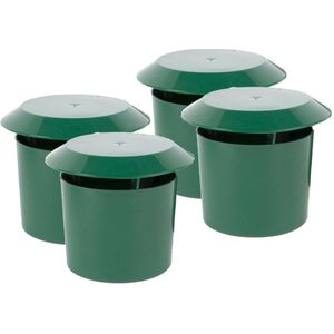 Benson Slakkenval - 4x - onzichtbaar - groen - kunststof - slakkenvallen tuin