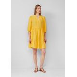 s.Oliver - Jurk - Viscosemix - 3/4-mouwen - Met Steekzakken