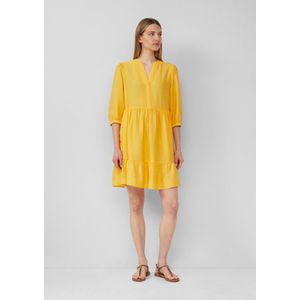 s.Oliver - Jurk - Viscosemix - 3/4-mouwen - Met Steekzakken