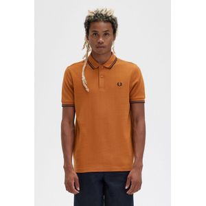 Fred Perry - Polo M3600 Roest Oranje - Slim-fit - Heren Poloshirt Maat M