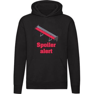 Spoiler alert | autoliefhebber | car | tuner | auto | grappig | Unisex | Trui | Sweater | Hoodie | Capuchon | Zwart