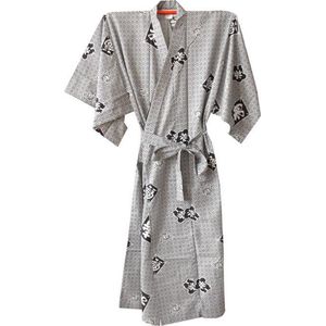 TA-HWA - Japanse Kimono - Heren Yukata -  Zwart - Kotobuki - One Size