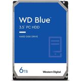 Western Digital WD Blue - Interne SATA Harde Schijf 3.5'' - 6 TB