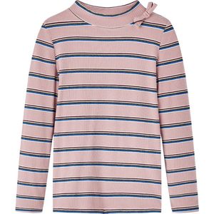 vidaXL - Kindershirt - met - lange - mouwen - 104 - lichtroze