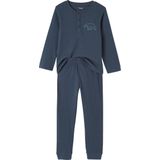Vertbaudet Set van 2 "beren"-pyjama's in ribtricot