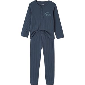 Vertbaudet Set van 2 "beren"-pyjama's in ribtricot
