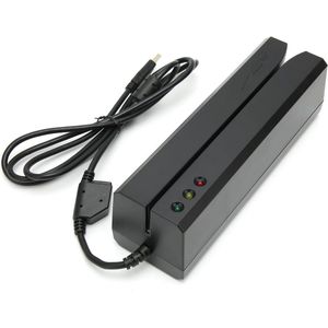 USB Magnetische Creditcardlezer 3 Tracks IS0 AAMVA DIA Kaartlezer met 20 STUKS Lege Kaarten - Geschikt voor Win 98/7/XP/Vista - EU-stekker .