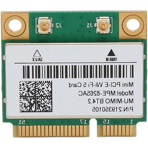 SVG commerce PCI-E WLAN-kaart 8265AC Dualband WiFi Bluetooth Module voor Laptop - 2.4 GHz / 5 GHz - 300 Mbps / 867 Mbps